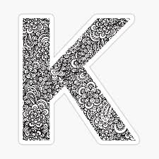 Boy, kaalki, one of many names of lord narayana signifying him as protecting force against destruction ; Letter K Stickers Redbubble
