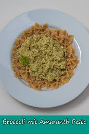 Broccoli Mit Amaranth Pesto Rezept Lia Liam Rezept Pesto Rezept Pesto Lebensmittel Essen