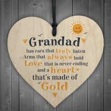 Wow, how amazing is that? Fathers Day Heart Plaques Dad Grandad Grandpa Birthday Gifts From Grandchildren Ebay