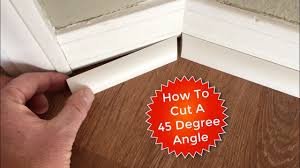 Lumber machined to have a groove on one side and a protruding tongue on the other side, so that pieces fit snugly together with the tongue of one fitting into the groove of the other. How To Cut Quarter Rounds For A 45 Degree Angle Youtube