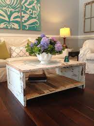 Herringbone patterned coffee table made from a repurposed door. Coffee Table Made From An Old Door Door Coffee Tables Old Door Tables Coffe Table Decor
