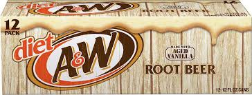 Diet A And W Root Beer 12 Fl Oz 12 Pack Root Beer Diet Root Beer A W Root Beer