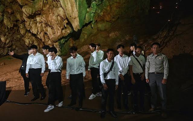 Thai cave rescue survivors return to site on fifth anniversary of their dramatic escape