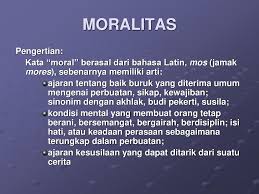 Dengan kata lain, relativisme moral adalah pandangan bahwa tidak ada standar etis yang secara absolute benar dan yang diterapkan atau harus diterapkan terhadap perusahaan atau orang dari semua masyarakat. Moralitas Pengertian Ppt Download