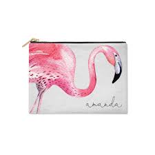 Personalised Flamingo Clutch Bag
