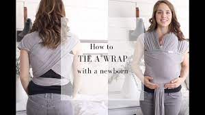 More images for how to tie a baby sling » Babywearing Wrap Tutorial How To Wrap A Newborn In A Moby Wrap Youtube