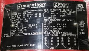 When you subject a motor to voltages below the nameplate rating, some of high voltage on a motor tends to push the magnetic portion of the motor into saturation. Marathon Kf284ttdr14015anl 30 Hp 3600 Rpm 230 460 Volts Odp 284jmv New Surplus Electric Motor At Dealers Industrial
