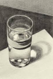 You can leave this area white as you color or shade it in very lightly with the same color as each area it overlaps. The Art Of Drawing Glass Design Principles Value Pinterest Still Life Pencil Shading Pencil Drawings Shadow Drawing