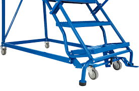 30″ handrails optional on 2 thru 4 step models. Aabtools Gazelle G7014 14 Step Mobile Step Ladder W Hand Rail