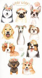There are classes in oil, acrylic and watercolor painting as well as soft pastel, pen & ink and pencil drawing. Woof Woof Dogs Lover Cliparts Woodland Animals Kids Etsy Cute Animal Drawings Dog Illustration Watercolor Dog