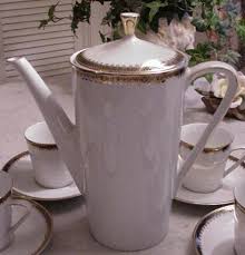 German porcelain bavaria antique tea set with portrait mothers of royal family in gold 24 kt. Efineantiques Mitterteich