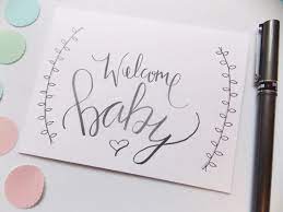 Welcome Baby Card Baby Shower Card Congratulations Baby Etsy Baby Cards Handmade Congratulations Baby Welcome Baby Cards