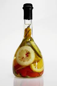 How To Fill A Bottle With Fruit And Vegetables In Oil For Decoration Fruits Or Vegetables In Oil Bottles Serve As Fruit Kitchen Decor Olive Oil Bottles Bottle