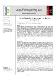 Integrated pest and disease managment in greenhouse crops. Pdf Role Of Modeling In Insect Pest And Disease Management