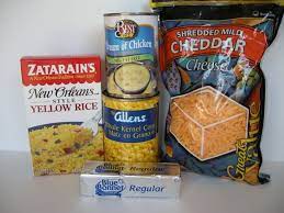 Cheesy Chicken And Corn Casserole Https Www Southernplate Com Yellow Rice Recipes Corn Casserole Chicken And Yellow Rice