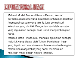 Menurut kamus dewan, 'modal' bermaksud sesuatu yang digunakan untuk mendapatkan mencapai sesuatu yang lain. Ppt Unit 5 Pembangunan Modal Insan Powerpoint Presentation Free Download Id 4714619