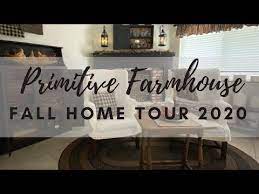 Fall Home Tour 2020 Primitive Farmhouse Style Youtube House Tours Autumn Home Primitive Farmhouse