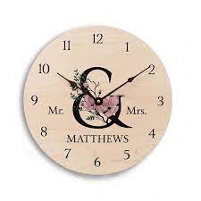 Family Name Clock Gift For Couples Ampersand Clock Anniversary Gift Wedding Clock Anniversary Clock Personalized Clock Custom Clocks Clock Couple Gifts