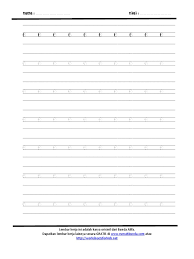 Memulai menulis dari huruf kecil 1). E Tegak Bersambung