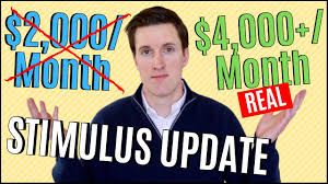2 000 Per Month Stimulus Checks New Stimulus Bill Proposed What You Need To Know Youtube