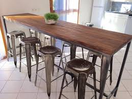 Un large choix à portée de main ! Table Haute 180 Loft Industeel Table Haute Cuisine Table Haute Industrielle Table Haute