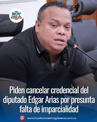 HDMnoticias📱🗞️ El Tribunal Administrativo del Magdalena recibió una  demanda de pérdida de investidura contra el diputado Edgar Jerónimo Arias  Ortiz, interpuesta por el ciudadano Germán Escobar Higuera. El trámite fue  radicado el