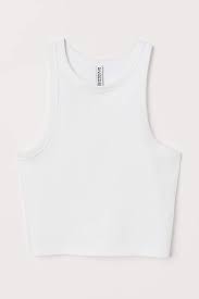 Black And White Striped Crop Tank Top Pdp Ribbed Tank Tops White Tank Top Outfit White Crop Top Tank