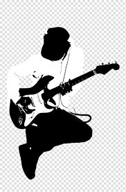 man playing guitar guitarist black and 1043713 png images pngio pngio com