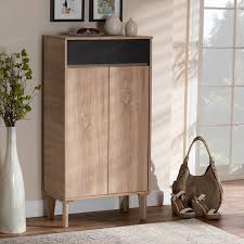 Union Rustic 2 Door Wood Entryway 10 Pair Shoe Storage Cabinet Reviews Wayfair