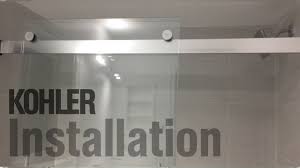 You should be careful with the shower doors, when installing. How To Install Kohler Levity Bath Door Manual 60 1 4 Glass Door Installation Youtube