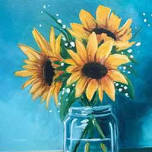 Sunflowers in a Glass
