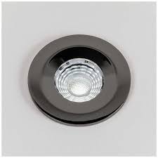 The color of your bathroom downlights can have a profound effect on the feel of the space. Soho Lighting Fixed Led Dimmable 10w Outdoor Bathroom Downlight Black Chrome