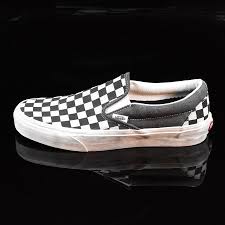 Black And Gold Checkered Vans Classic Slip On Shoes Overwashed Black Checkered In Stock At The Boardr Vans Slip On Black Slip On Shoes Slip On