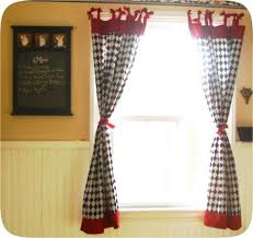 Black And White Checkered Kitchen Curtains Follow Us Retro Curtains Home Curtains Retro Kitchen