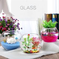 Once the knots cover the bowl, you are done tying! Round Clear Glass 10 12 15cm Vase Fish Tank Ball Bowl Flower Planter Terrarium Home Decoration Buy At A Low Prices On Joom E Commerce Platform
