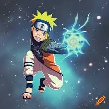 Naruto on space with rasengan on Craiyon