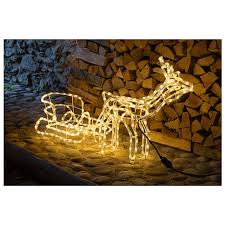 Check spelling or type a new query. Lighted Reindeer With Sleigh Warm White 264 Leds H 52 Cm Online Sales On Holyart Com