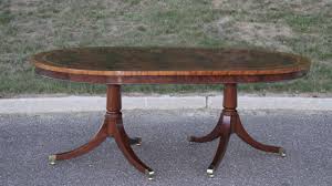Product titleglass top oval contemporary dining table. Formal Oval Inlaid Mahogany Dining Table With Leaves