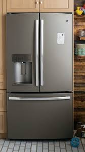 And it's not just about the sleek style of stainless steel refrigerators. Gorgeous Smudge Proof Slate Appliances Slate Appliances Slate Appliances Kitchen Outdoor Kitchen Appliances