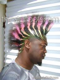 So many mohawk hairstyles for men are focused on straight hair only. Pink Mohawk Hairstyle Men Black Pink Mohawk Haircut African American Hair Texture Mohawk Hairstyles Men Mohawk Hairstyles