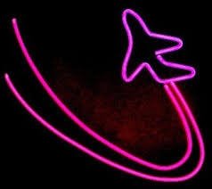 Neon Tabletop Airplane Art Sculpture Neon Wallpaper Neon Neon Signs