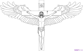 Learn how to draw cross pictures using these outlines or print just for coloring. Sketch Drawing Of Cross How To Draw Jesus On The Cross Step 6 Cross Drawing Jesus Drawings Jesus On The Cross