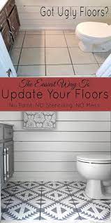 Bodenaufkleber Im Badezimmer Das Wabenheim Dies Ist Der Einfachste Weg Um Diy Bathroom Remodel Inexpensive Flooring Diy Flooring