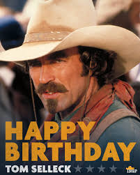 Happy birthday to the man, the myth, the mustache — Tom Selleck! 🎂🤠 Catch  Tom in Monte Walsh, Saturday at 2p ET.