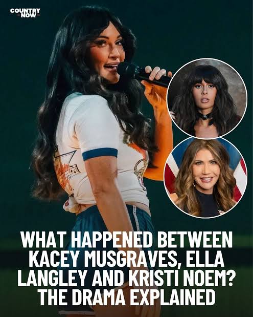 Kacey Musgraves and Ella Langley find themselves at the center of a social  media controversy with the former secretary of Homeland Security, Kristi  Noem. https://urls.grow.me/S30WX1OV7s