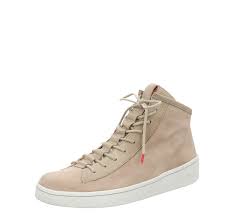 KUMI Sneakers high made of Suede/Nappa leather (Calf) - Linen/Combi | Think!