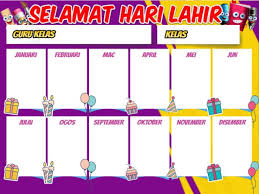Dalam majlis yang diadakan secara sederhana dan meriah di stratosphere @ the roof, pandangan isteri jep, sari yanti bagai tidak lekang memandang sang suami. Carta Selamat Hari Lahir Set Keceriaan Kelas Bunting Banner Murah Shopee Malaysia