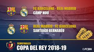 Cristiano ronaldo scores el clasico winner. Entrances Fc Barcelona Vs Real Madrid Semifinals Glass Of The King 2018 19