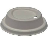 White Bagasse Sip Lids For Paper Cups - Eco-Friendly - 100 ...