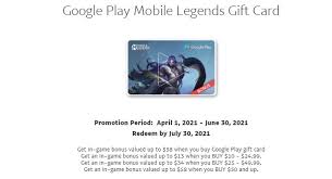 So i was trying to get a gift card but ended up purchasing a $50 google play card and i don't play games or anything so can i get it transferred to my google pay or paypal. Paypal Get Up To 58 In Game Bonus W Google Play Mobile Legends Gift Card Purchase
